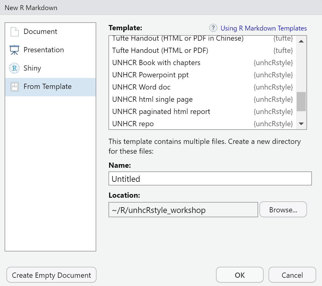 UNHCR Rmd templates